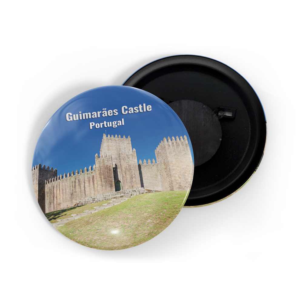 dhcrafts Fridge Magnet Multicolor Famous Tourist Place Guimaraes Castle Portugal Glossy Finish Design Pack of 1